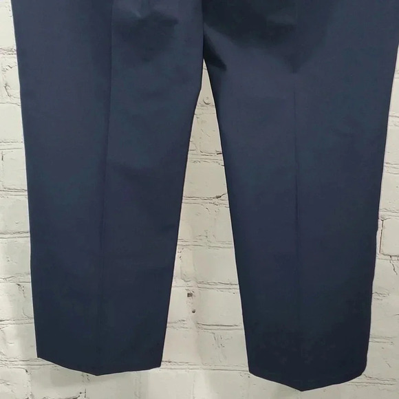 FootJoy Athletic Fit Flat Front Classic Club Navy Blue Golf Pants Men's Size 40 - Picture 10 of 16